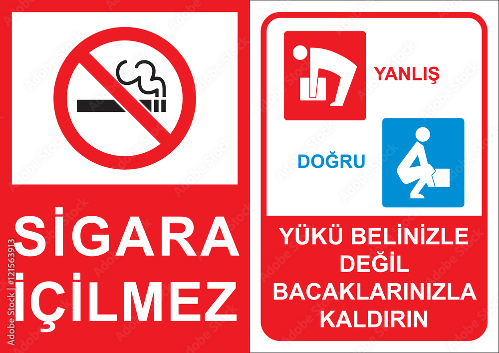 ş Güvenliği Levhaları Sembol ve Grafikler