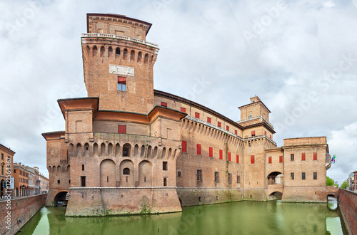 Estense castle in the center of Ferrara