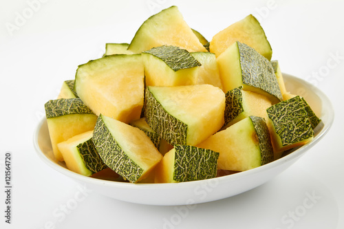 Fresh melon slices photo