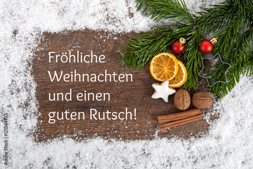 Fröhliche Weihnachten und einen guten Rutsch!