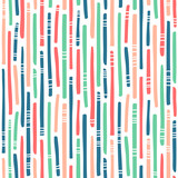 Abstract color striped seamless pattern