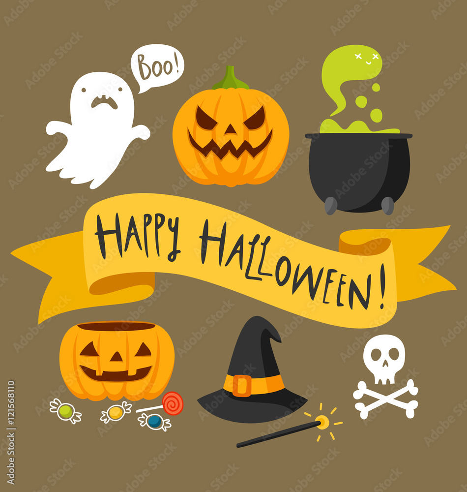 Happy Halloween greeting card Happy Halloween greeting card