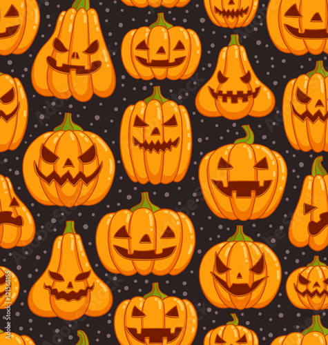 Halloween pumpkins pattern