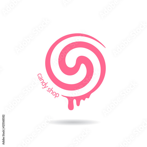 Vector logo for sweets, candy shop, boutique, store