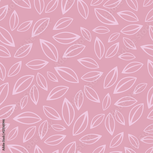 Seamless vector background with decorative leaves. Print. Cloth design  wallpaper.