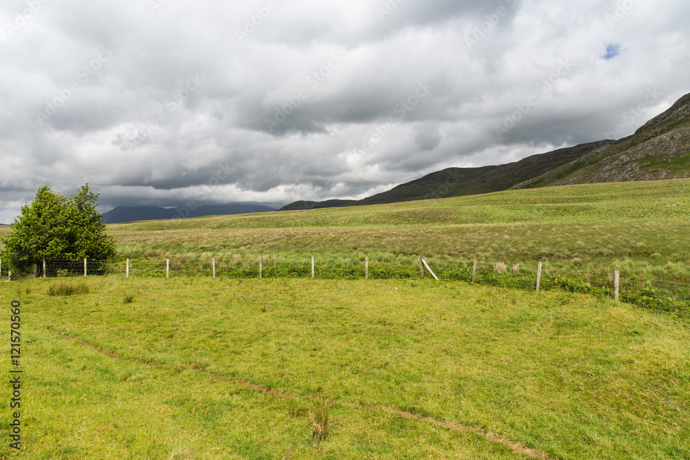 Obraz premium hills and plains of connemara in ireland