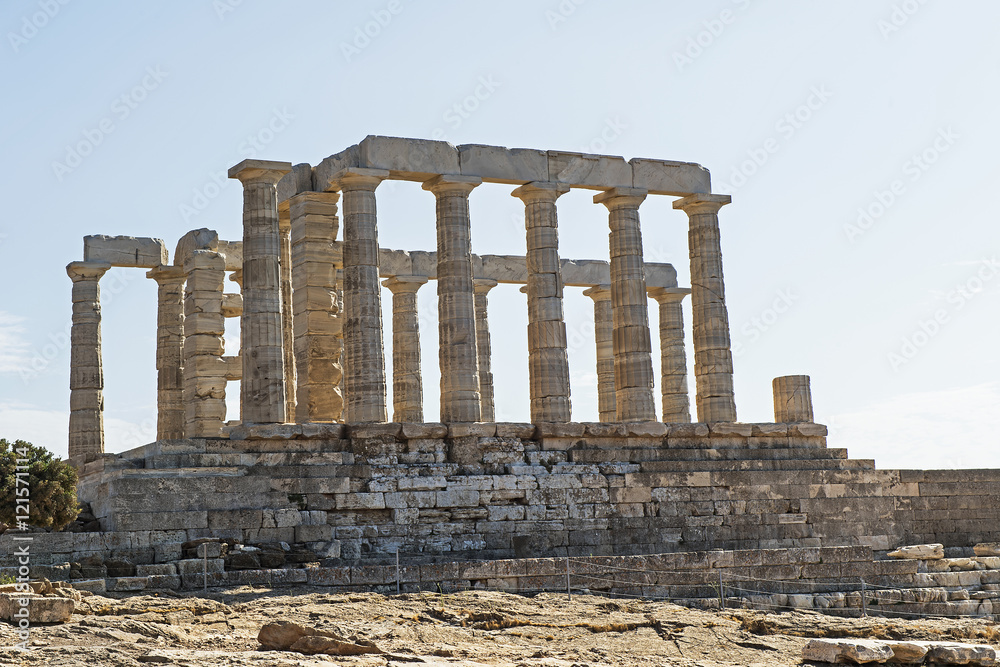 Poseidontempel am Kap Sounion, südöstlich von Athen, Griechenland