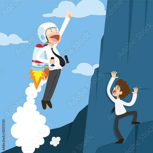 Flying Businessman