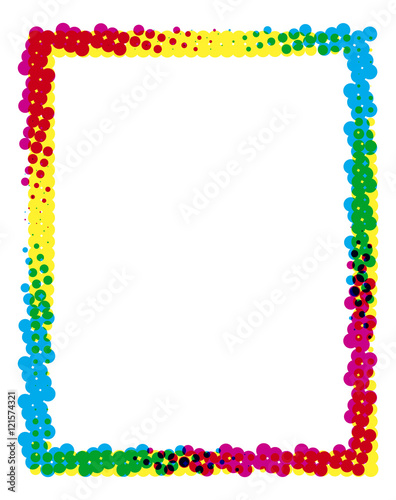 Colored Frame with Dots