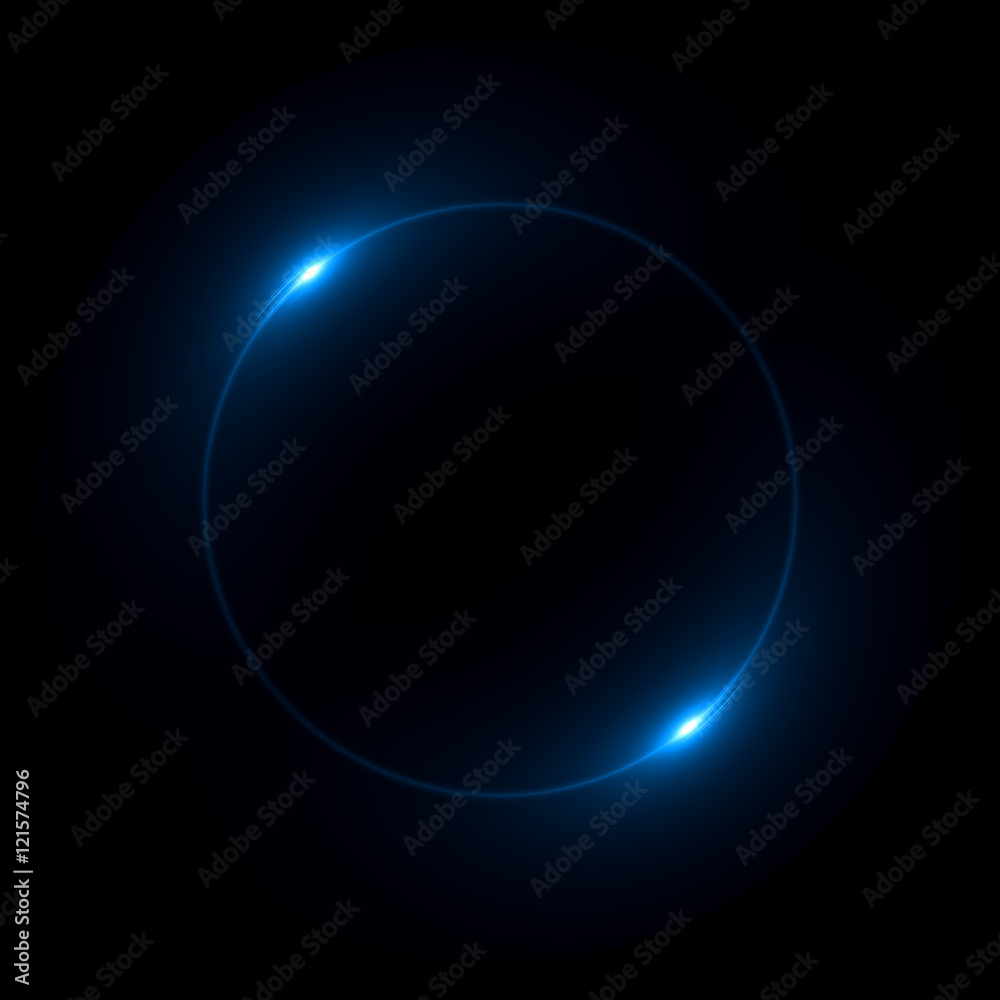 Obraz premium Abstract ring background with luminous swirling backdrop. Glowing spiral. The energy flow tunnel. Shine round frame with light circles light effect. Glowing cover. Space for your message.