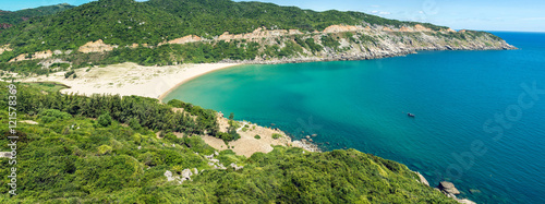 Fényképezés panorama of rocky coast, PHU YEN, VIETNAM
