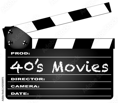 40's Movies Clapperboard