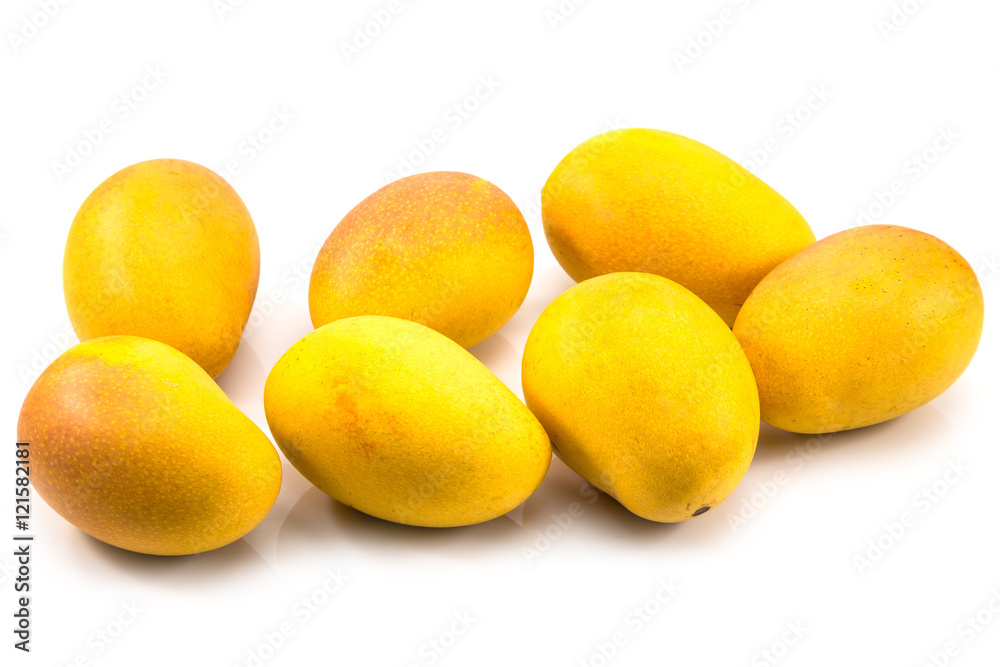 Fresh ripe mango fruit isolated