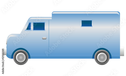 Armored truck vector image