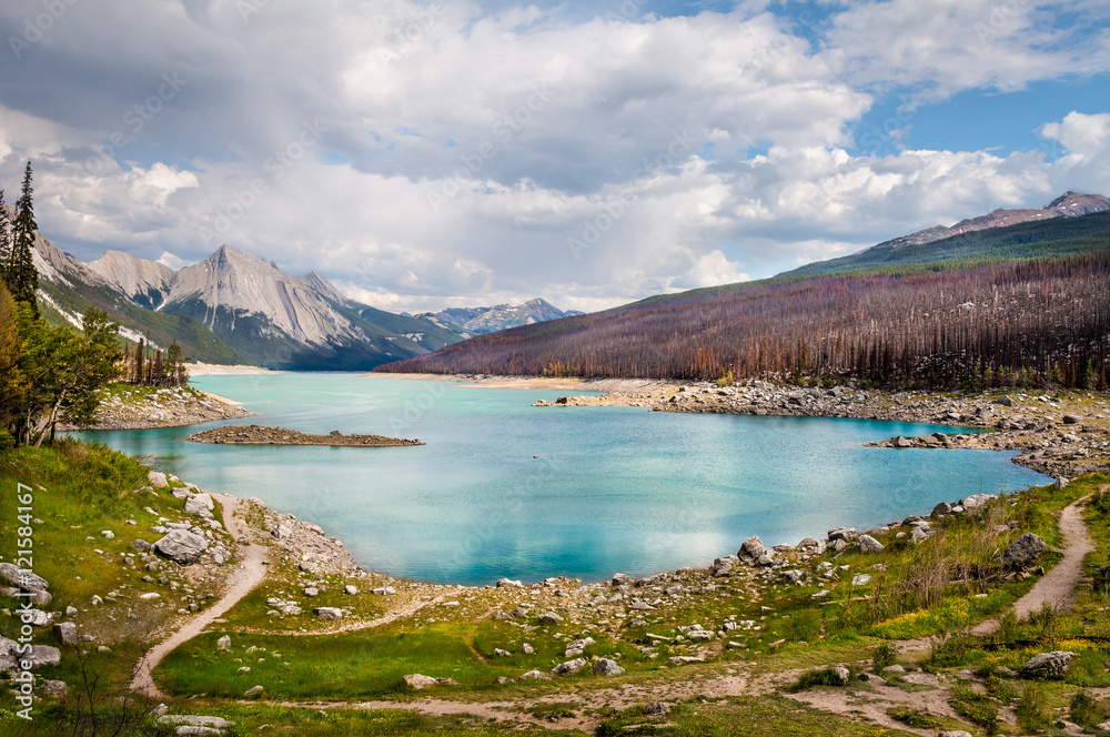 Medicine Lake- Jasper National PArk- Alberta- CA  This pretty lake is located slightly closer to Jasper than Maligne.