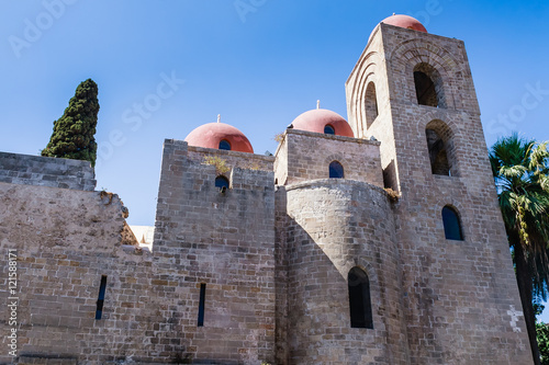 San Cataldo, Norman church.  Palermo.  Sicily.  Italy.