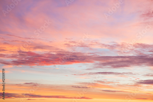 Beautiful colors sunset clouds © Juhku