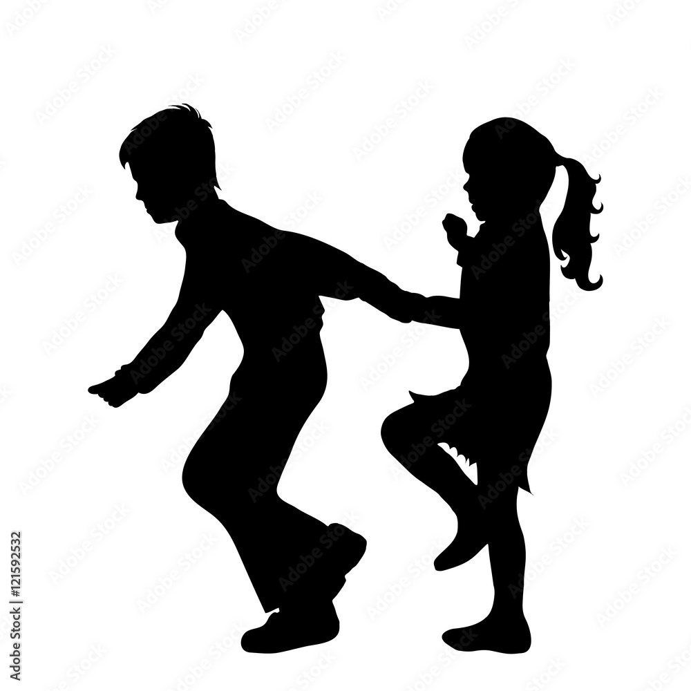 Vector silhouette of friends. Vector silhouette of friends.