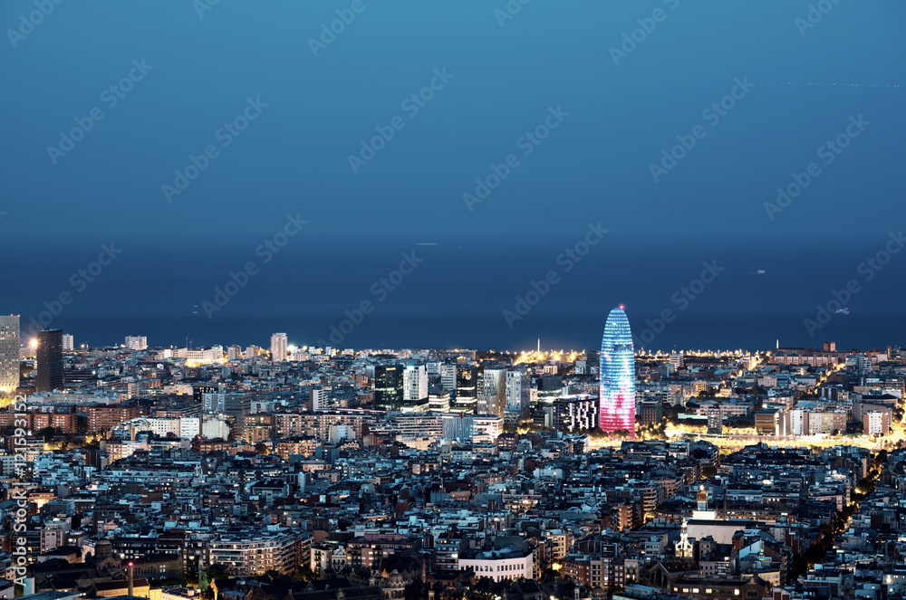 Obraz premium Barcelona skyline, Spain