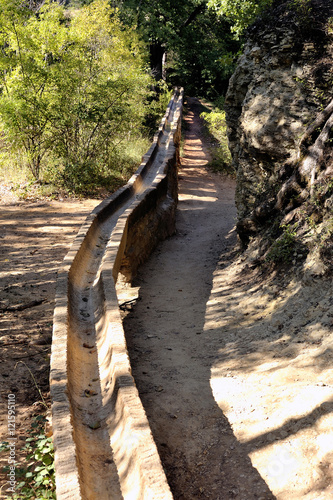 Roman aqueduct in Colorado Provencal at Rustrel