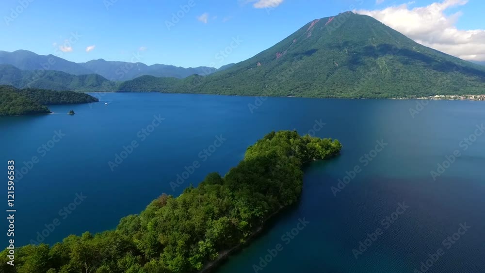 中禅寺湖空撮 中禅寺湖空撮