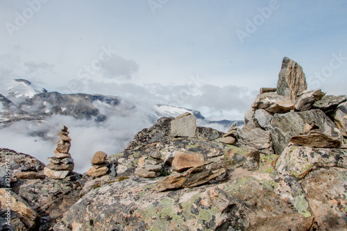 Steintürme auf dem Dalsnibba photo