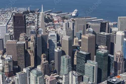 Photography Downtown San Francisco City View Aerial