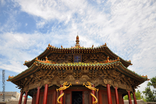 Shenyang Imperial Palace (Mukden Palace) Dazheng Hall, Shenyang, Liaoning Province, China. Shenyang Imperial Palace is UNESCO world heritage site built in 400 years ago.