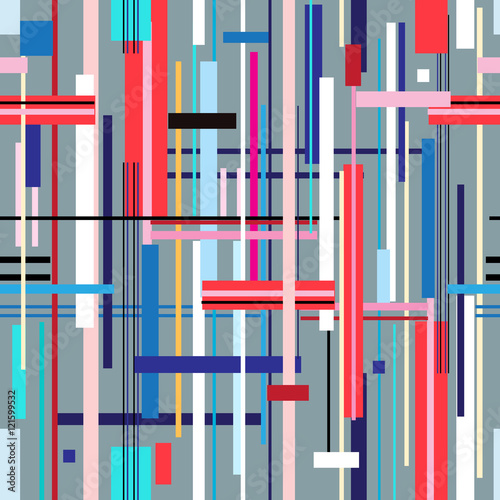 Graphic pattern of geometric stripes