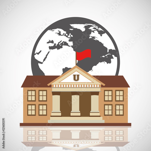 university emblem education icon vector illustration design