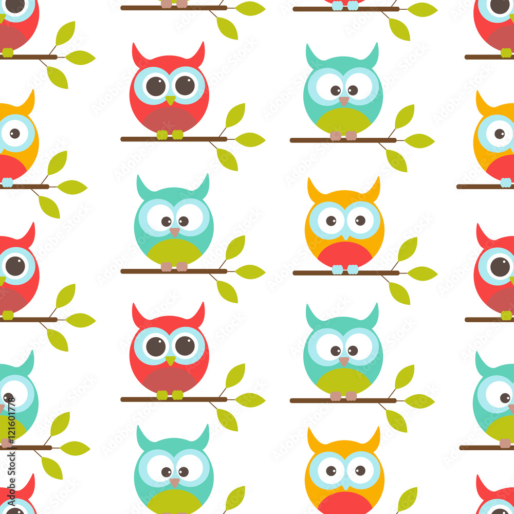 Obraz premium Vector seamless pattern on the theme of nature.