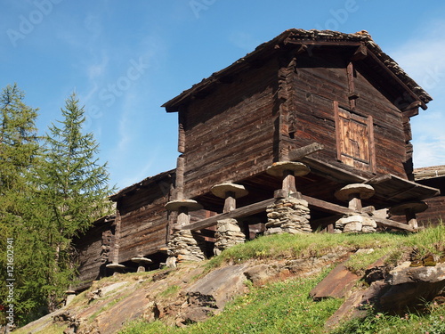 alte Heustadl im Wallis