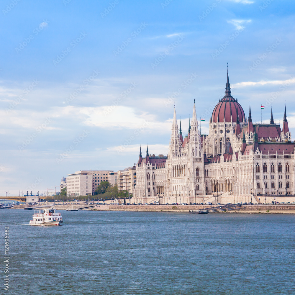 Budapest parliament view