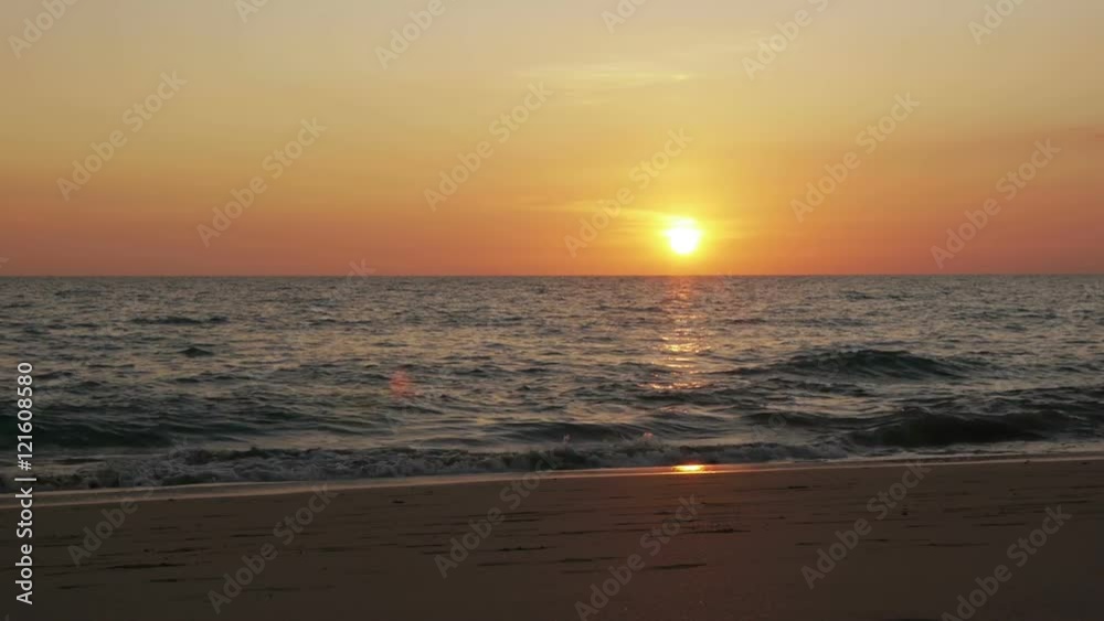 Sea beach at sunset Sea beach at sunset