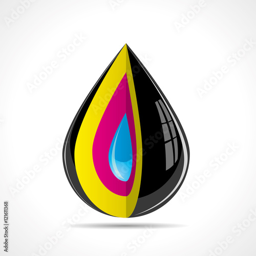 Color ink drop