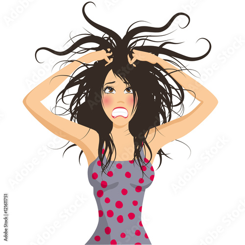 Stressed girl