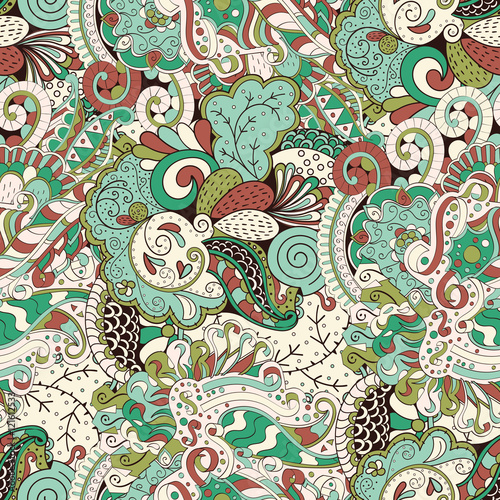 Fotografie Tracery seamless calming pattern