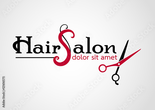 Hair salon logos vectors