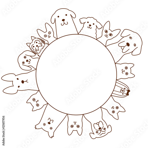 dogs and cats circle