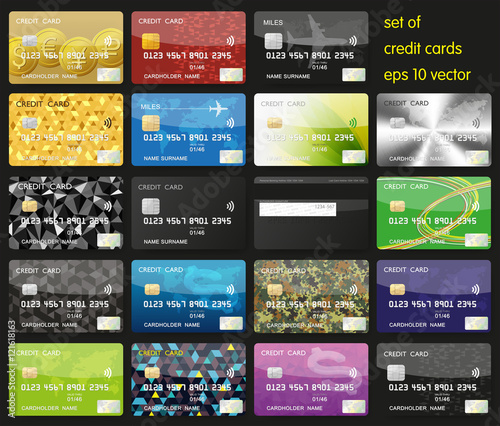 Set of Credit Cards