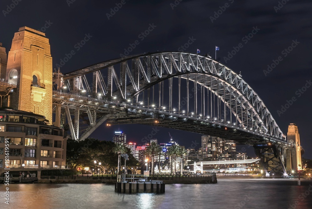 Obraz premium Sydney Harbour Bridge at night