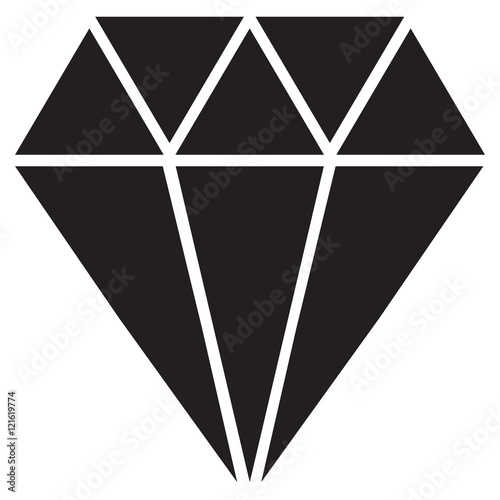 diamond icon, diamond icon on white background