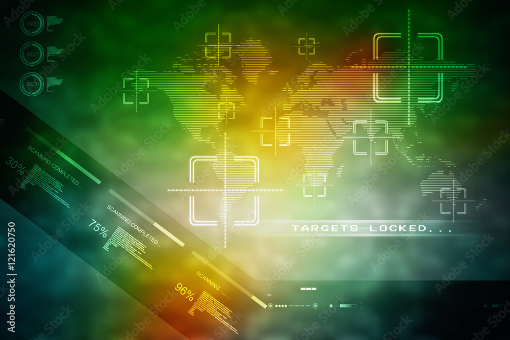 Obraz premium Background conceptual image of digital 3d icons
