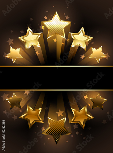 banner with five stars