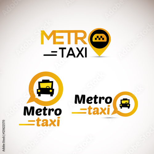 Taxi logo icon. application icon. - vector