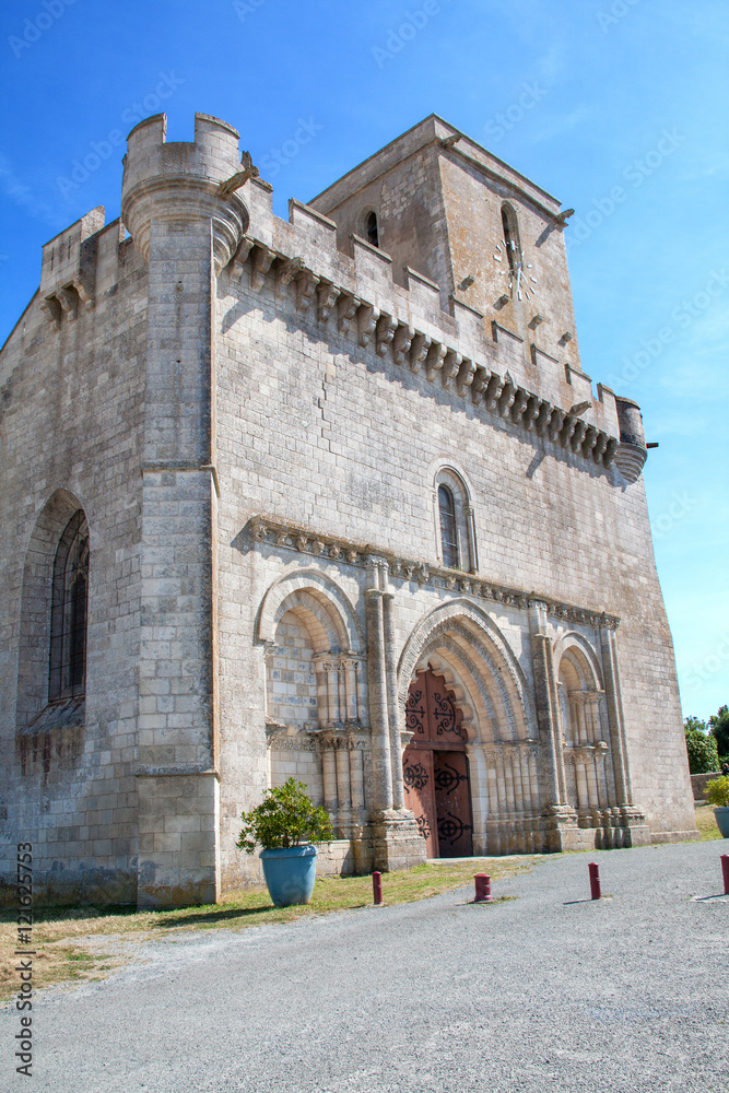 Esnandes, église saint Martin. Charentes maritimes, Poitou Charentes, France