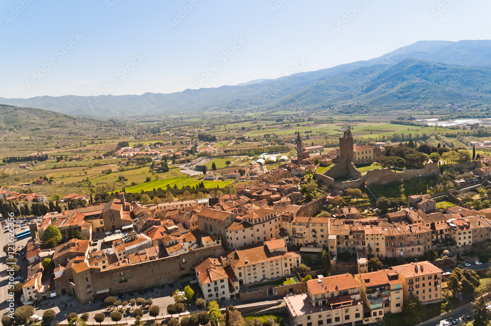 La Valle Verde in the city of Castiglion Fiorentino in Tuscany - Italy
