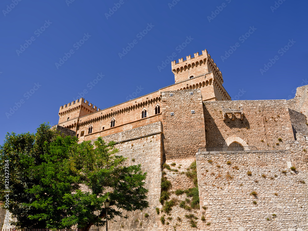 Piccolomini castle in celano (Italy)