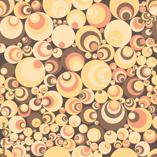 Seamless pattern of perfectly aligned circle shapes. Abstract background.