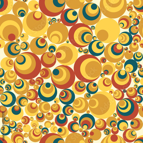 Seamless pattern of perfectly aligned circle shapes. Abstract background.